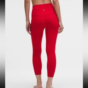 NWT 14 LNY Align Lululemon HR High-Rise 25” Leggings - Lunar New Year Red Gold